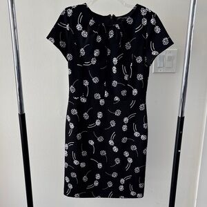 Banana Republic Black and White Floral Mini Dress
